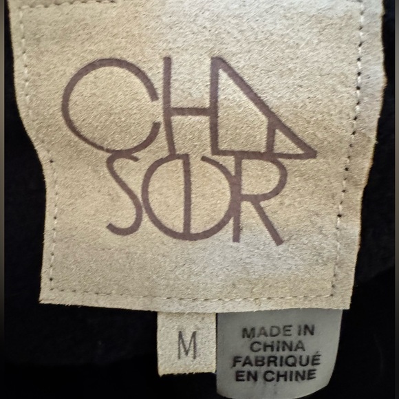 Chaser Sz M Puff Sleeve Cropped Cotton Hoodie - Picture 2 of 5